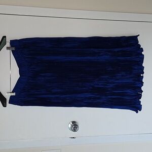 Royal blue a-line skirt with cute flare at the bottom edge.